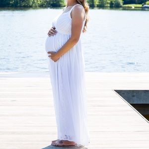 *MATERNITY* white dress